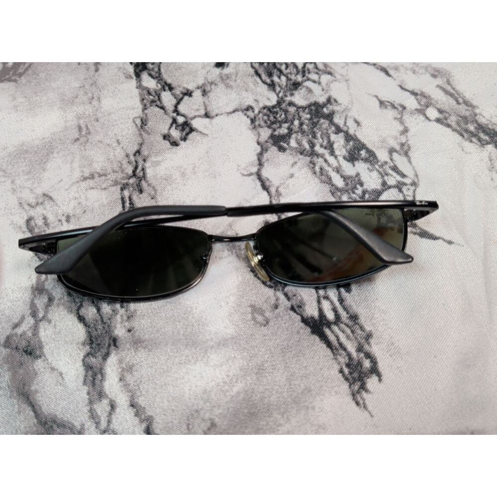 Ray-Ban RB3198 006 55-18 Black Metal Sunglasses Made In Italy w/ Case - Picture 8 of 8
